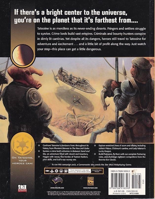 Star Wars D20 - Secrets of Tatooine (Genbrug)